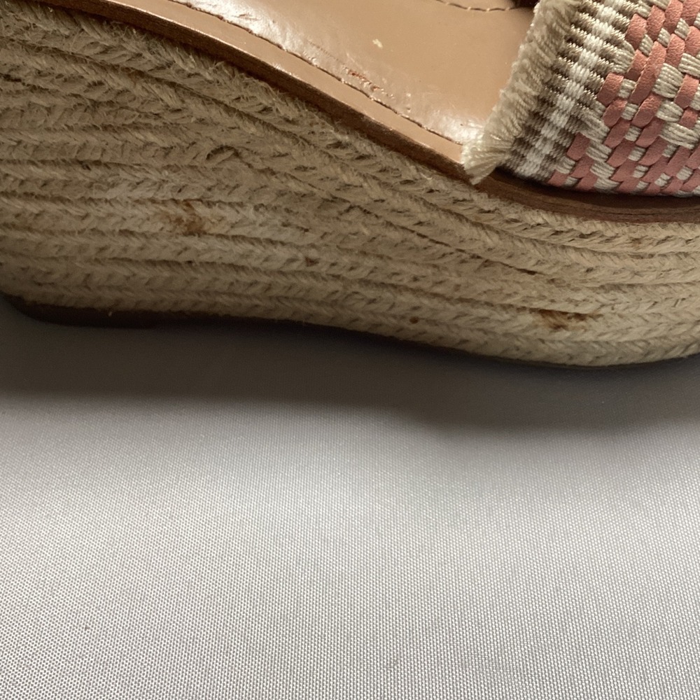 Tommy Hilfiger Espadrille Wedge Sandals Women Size 7.5M Pink Boho Platform Heel - Picture 4 of 8
